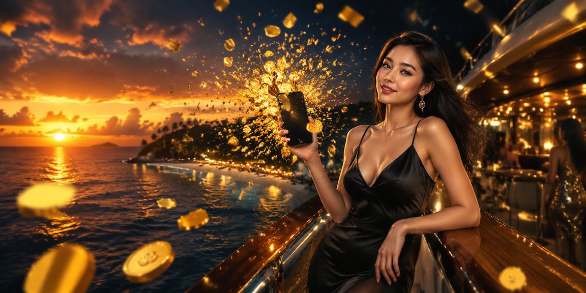 Người dùng trải nghiệm casino trực tuyến trên điện thoại tại bãi biển Phú Quốc